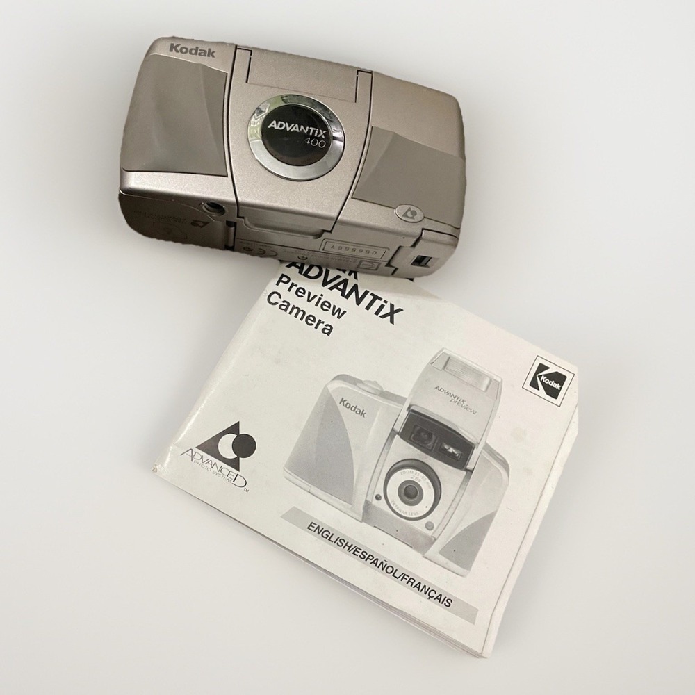 Kodak Advantix‎ Preview APS Point & Shoot Film Camera And Manual- Parts Only
